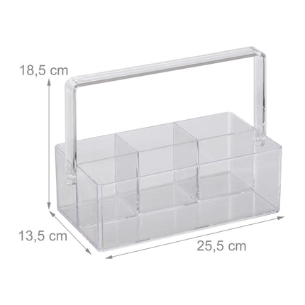 Transparent bag with handle