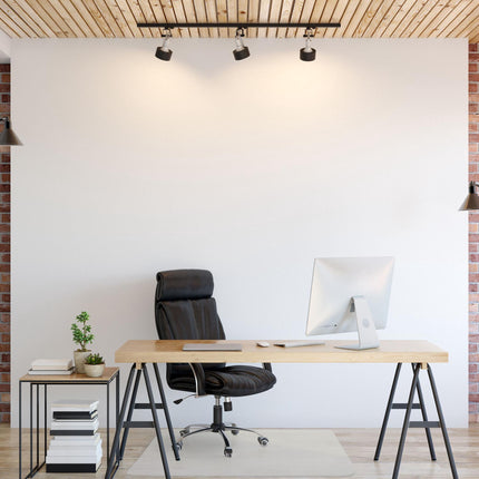 Transparent floor cover office chair