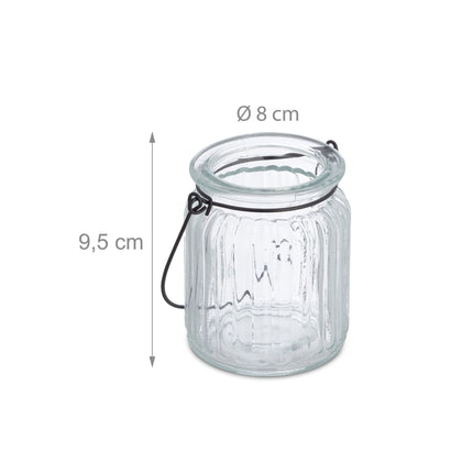 Transparent lantern in a set of 12