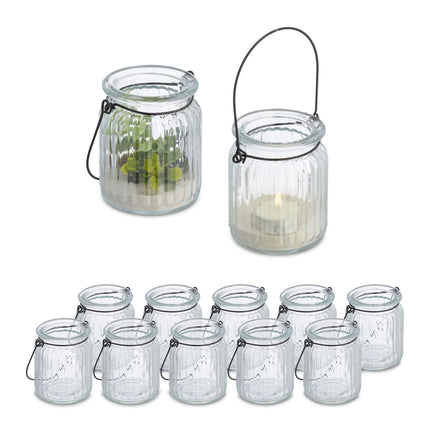 Transparent lantern in a set of 12