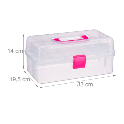 Transparent plastic box