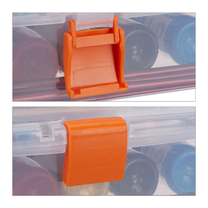 Transparent plastic box