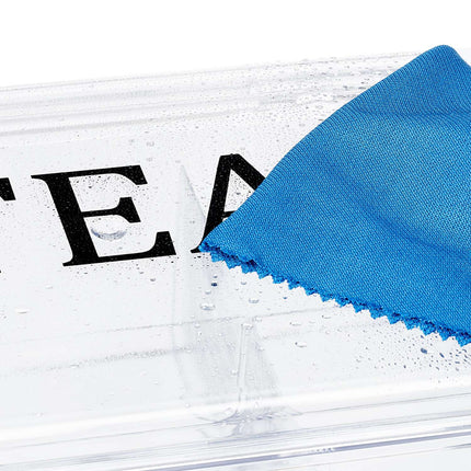 Transparent tea box with 6 compartments