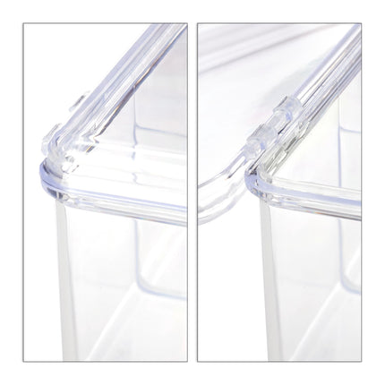 Transparent tea box with 6 compartments