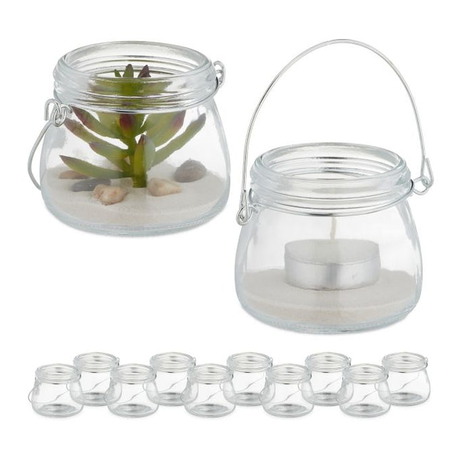 Transparent wind light set of 12
