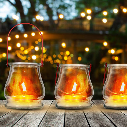 Transparent wind light set of 12