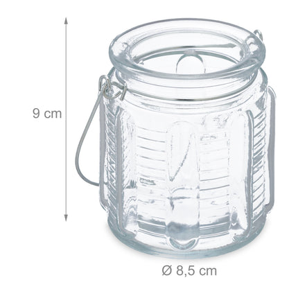 Transparent wind light set of 12