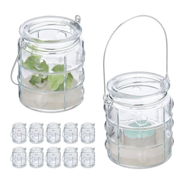 Transparent wind light set of 12