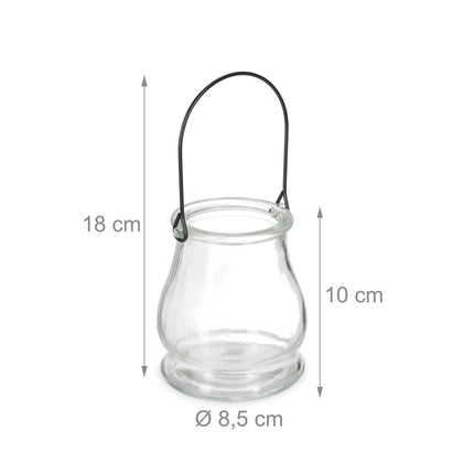 Transparent wind light set of 16