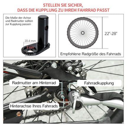 Red-black bicycle cargo trailer, transport storage