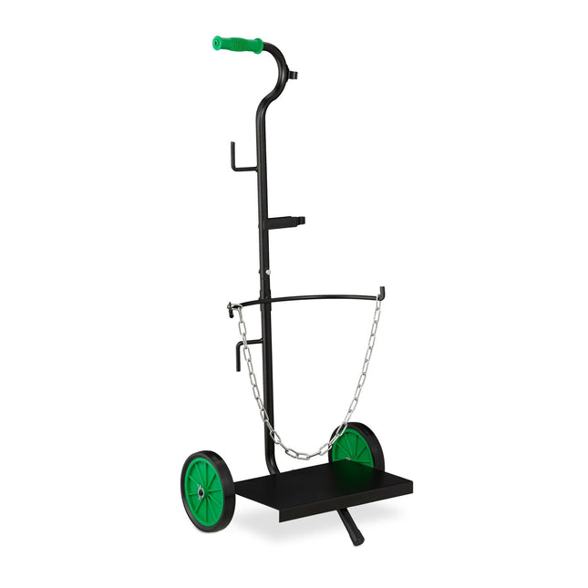 Transport cart for gas cylinder