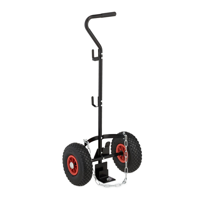 Transport trolley for gas cylinders