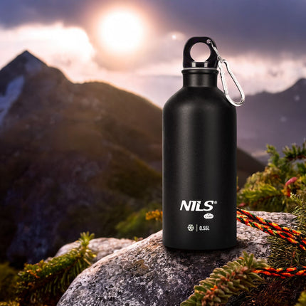 Travel Bottle 550ml Black – Leak-Proof, Portable