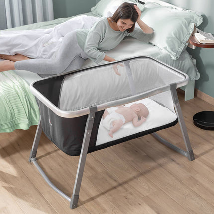 Adjustable Travel Bed and Cradle for Baby, Foldable, Oxford Fabric
