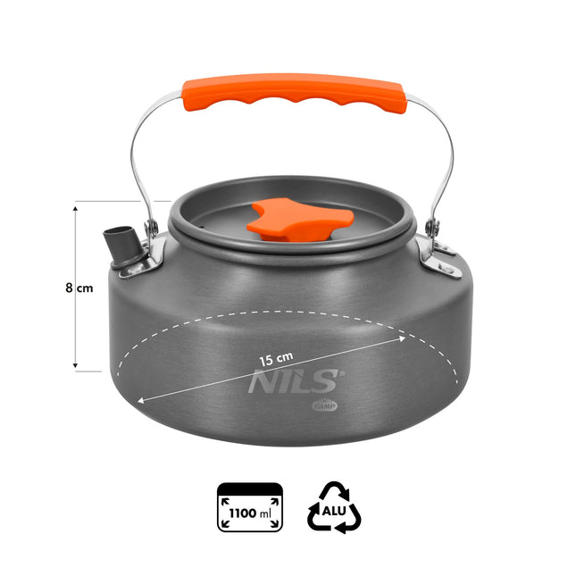 Travel Kettle with Lid, 1.1L Capacity