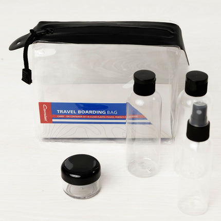 Travel Kit with 2 Memory Foam Neck Pillows, 2 Bottle Sets