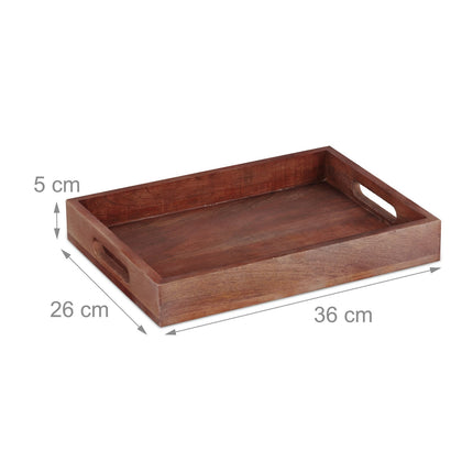 Tray in mango wood 36x26 cm