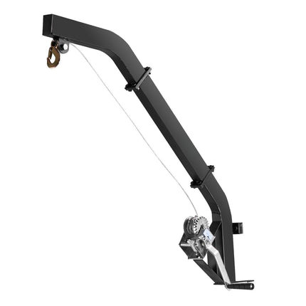 Tree Mounted Deer Hoist, 353 lb Hand Winch, Ratchet Strap