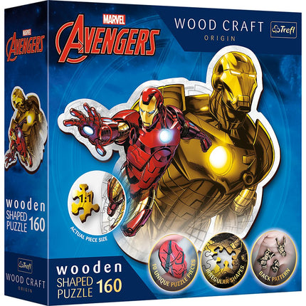 Trefl Avengers Wooden Puzzle Iron Man 160 Pcs