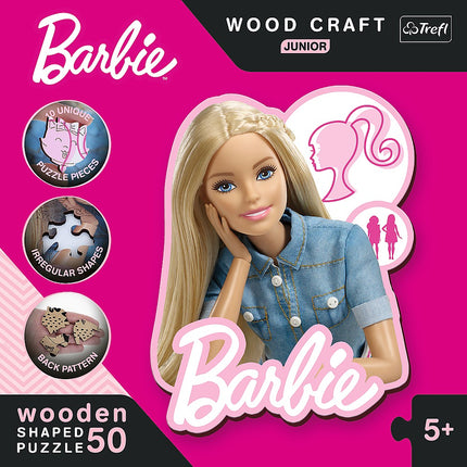 Trefl Barbie Wooden Puzzle Barbie 50 Pcs