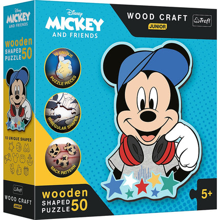Trefl Disney Wooden Puzzle Mickey Mouse 50 Pcs