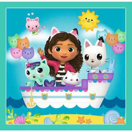 Trefl Gabby´S Dollhouse Puzzle Set 3In1