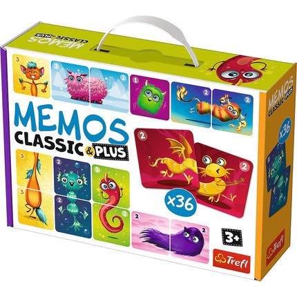 Trefl Memo Classic Plus Cute Monsters