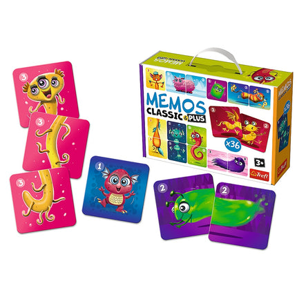 Trefl Memo Classic Plus Cute Monsters