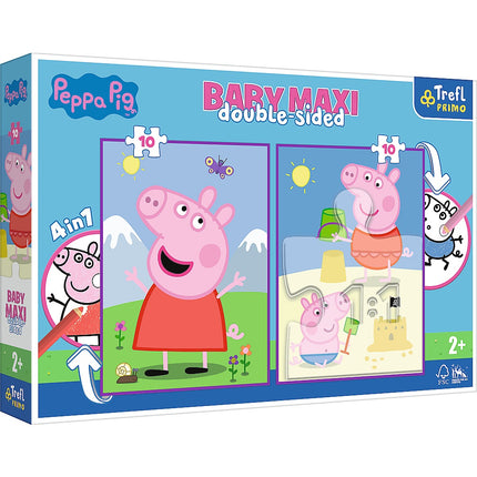 Trefl Peppa Pig Baby Maxi Puzzle, 10X2 Pcs