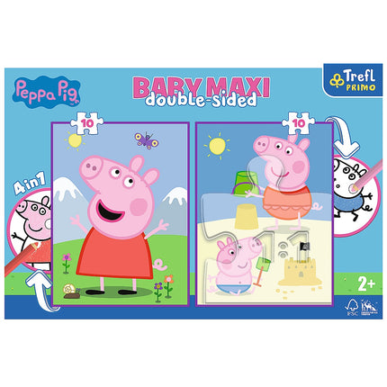 Trefl Peppa Pig Baby Maxi Puzzle, 10X2 Pcs