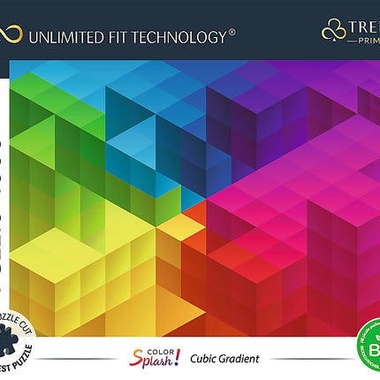 Trefl Prime Puzzle Color Splash Cubic Gradient, 1000 Pcs