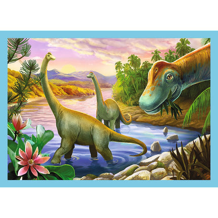 Trefl Puzzle Dinosaurs 4 In 1 Set 12 15 20 24 Pcs