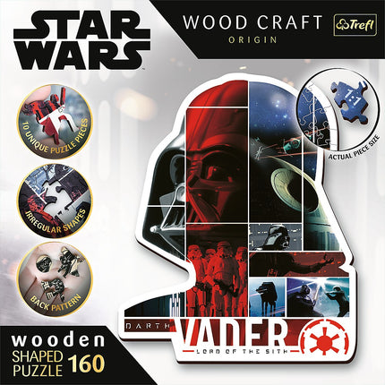 Trefl Star Wars Wooden Puzzle Darth Vader 160 Pcs