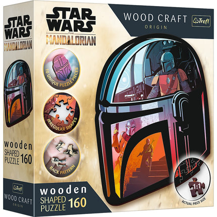 Trefl Star Wars Wooden Puzzle Mandalorian 160 Pcs