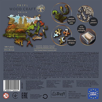 Trefl Wooden Puzzle Central Park Manhattan New York 500+1 Pcs