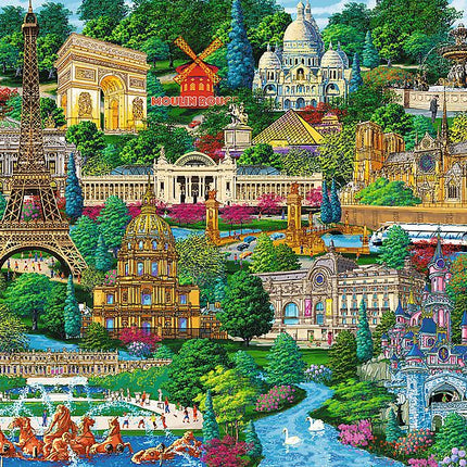 Trefl Wooden Puzzle Famous Places In France 1000 Pcs