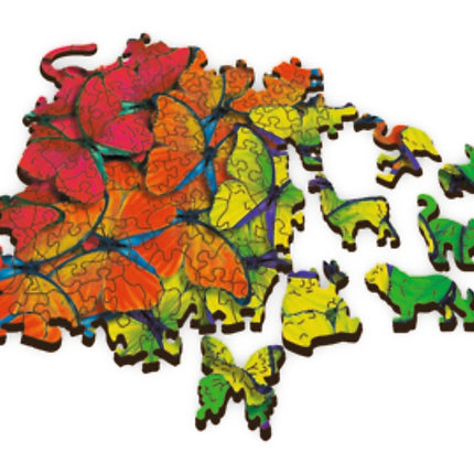 Trefl Wooden Puzzle Rainbow Butterflies 500+1 Pcs