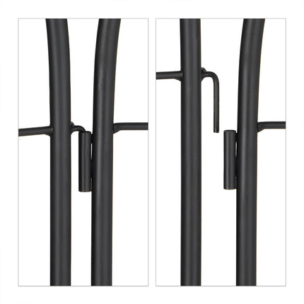 Trellis 150 cm set of 2 black