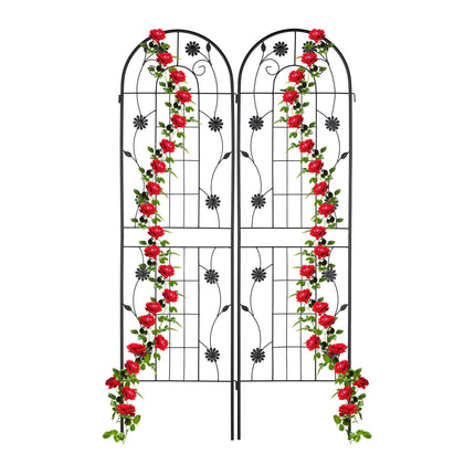 Trellis 180 cm set of 2 black