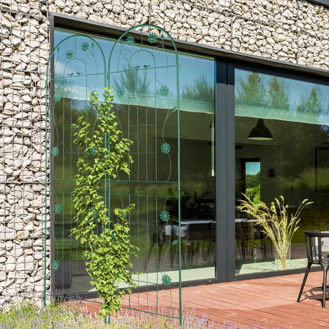 Trellis 200 cm set of 2 green
