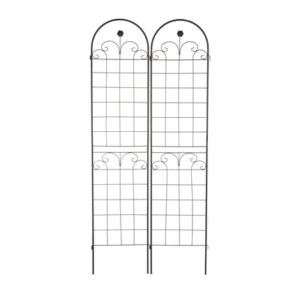 Trellis 220 cm set of 2 black