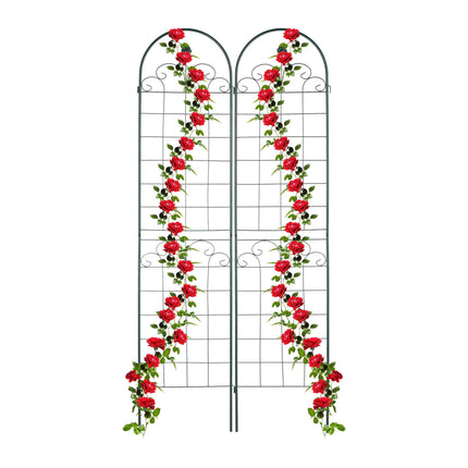 Trellis 220 cm set of 2 green