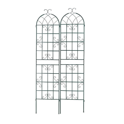 Trellis 220 cm set of 2 green