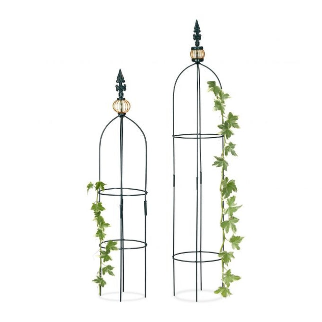 Trellis obelisk set of two