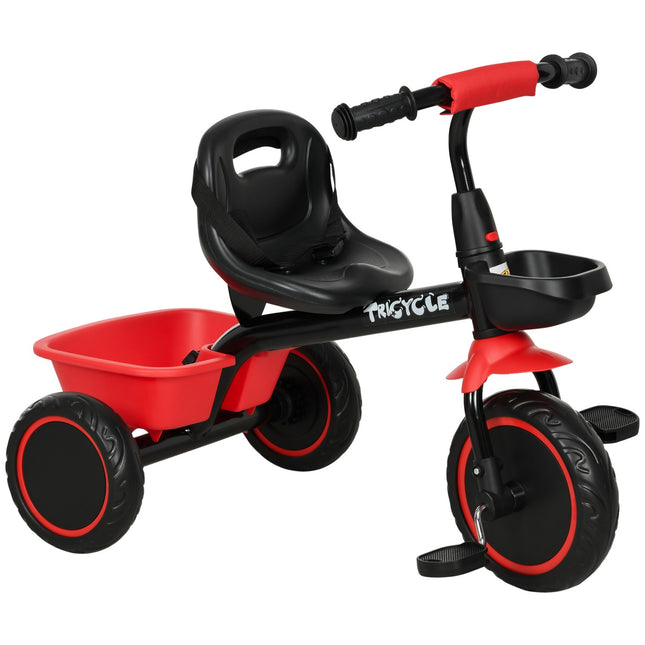 Tricycle for children with basket and adjustable seat 2-5 years