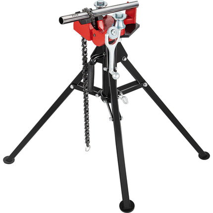 Tripod Pipe Chain Vise, 1/8–5 in, Folding Steel Legs