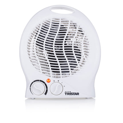 Tristar Fan Heater 2000W with Adjustable Thermostat, 2 Heat Settings, White