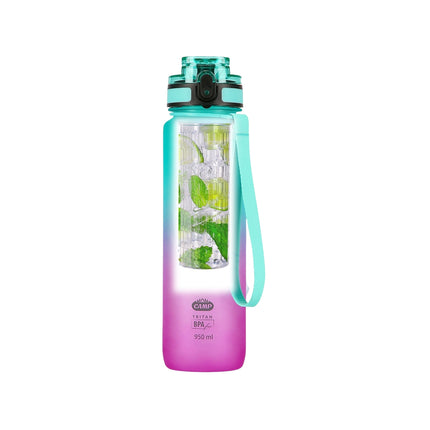 Tritan Water Bottle, Green-Pink, Leak-Proof, 950 ml