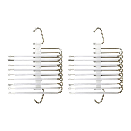 Trouser Hangers, Non-Slip, Space-Saving, 2 Pack