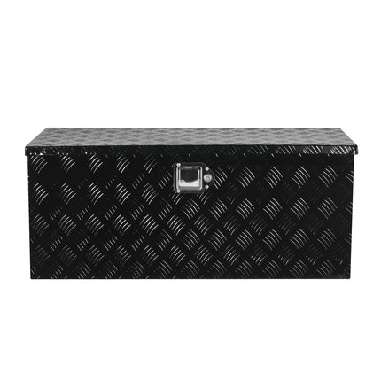 Truck Bed Tool Box, Aluminum, Lock, Sliding Shelf, 35.4 In